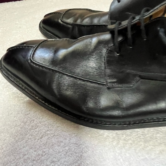 Gravati Made In Italy Black Leather Shoes Sz 12